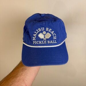Malibu Beach Pickleball Blue Rope Hat Adult Snapback Adjustable
